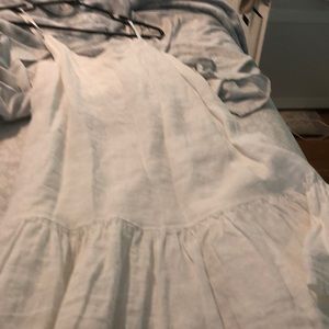 White dress that is spaghetti straps